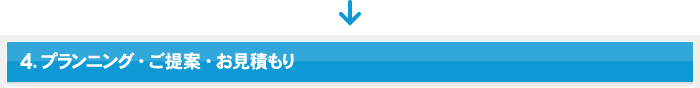 4.プランニング・ご提案・お見積もり